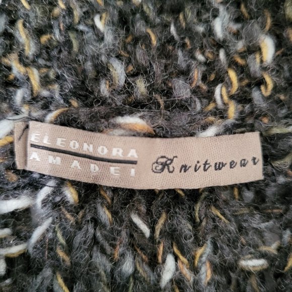 Eleonora Amadei Wool Blend Cowl Neck Sweater SZ M - Picture 6 of 9